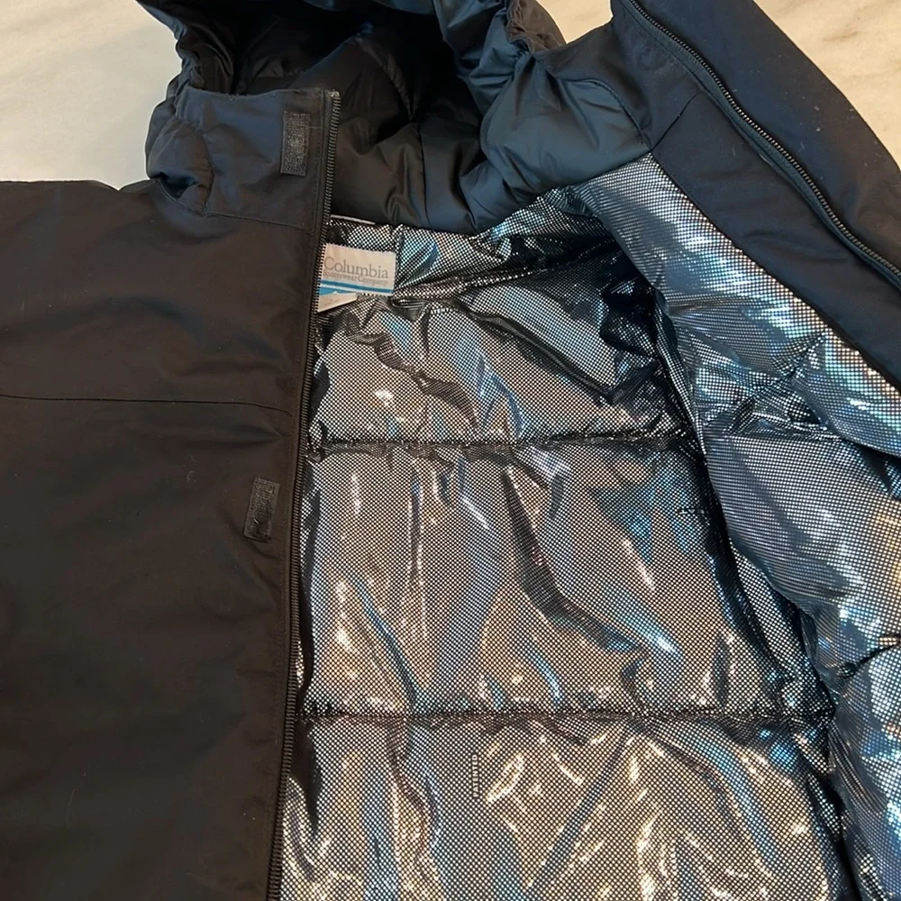 Columbia Black Omni tech youth large 14 16 insulated jacket winter ski - Picture 4 of 5